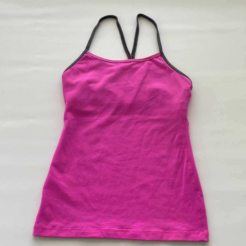 Lululemon Power Y Tank in Magenta Size 4 with Size Dot